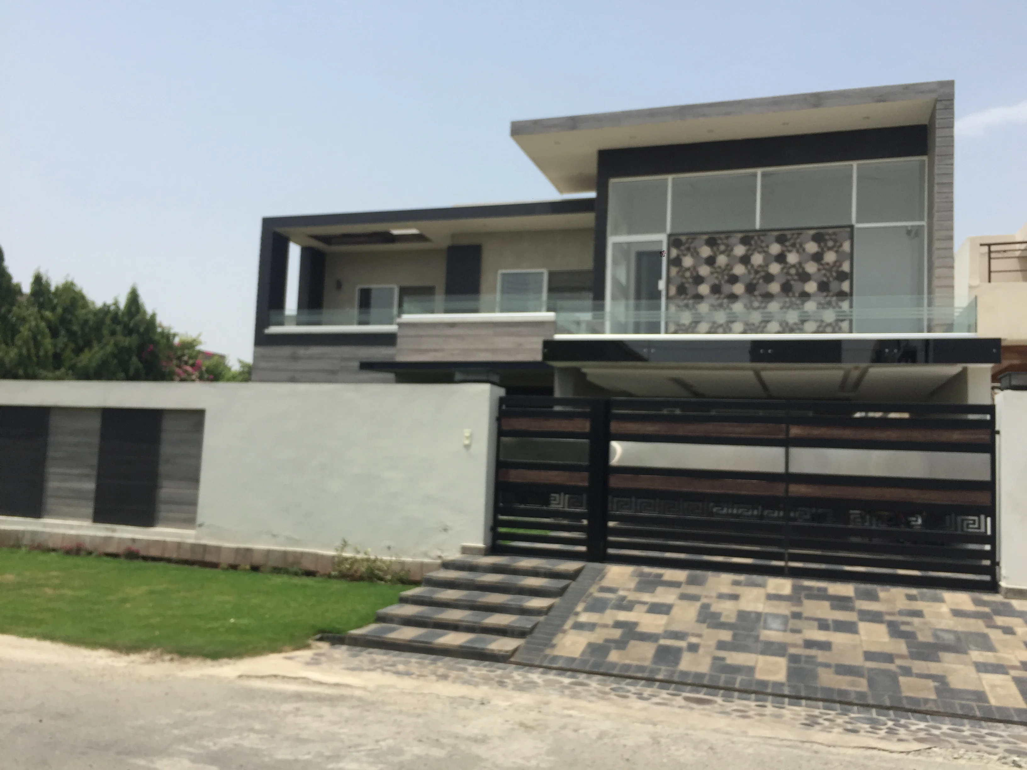 Architectural renovation elevation and materiality
