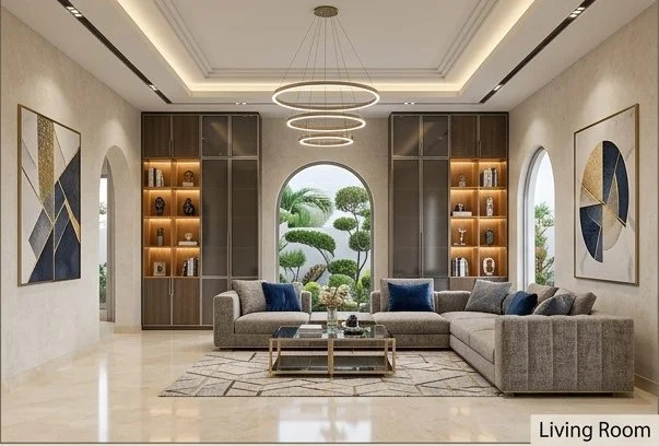 Interior living space and daylight integration