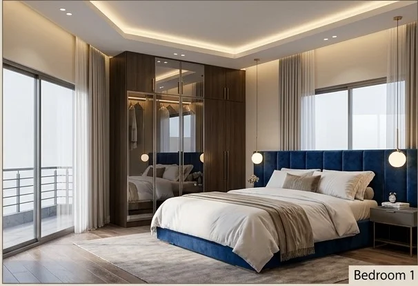 Interior detailing and renovated room perspective