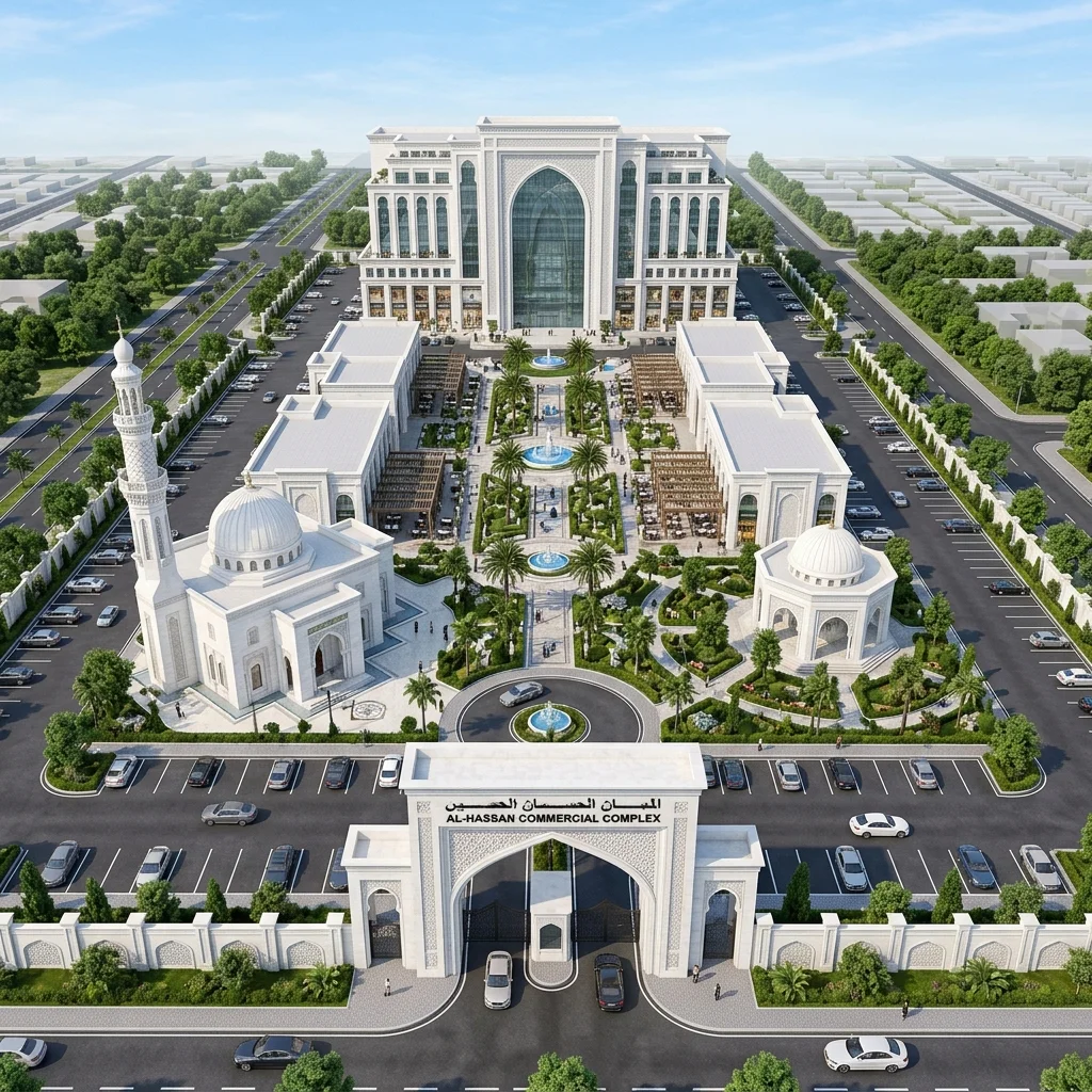 Al-Hassan Islamic Community Center architectural case study by Auraxis Studio