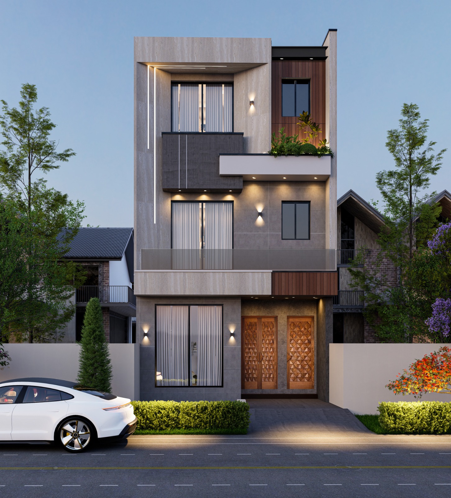 3 Marla Contemporary Villa — Project 01 - Union Green Society near college road, lahore., Lahore